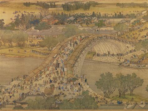 Along the River During the Qingming Festival! A Majestic Panorama Painted on Silk and Filled with Intricate Details