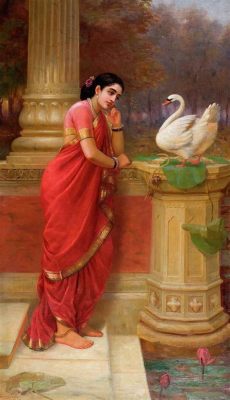 The Flight of the Celestial Swan! A Glimpse into Raja Ravi Varma's World of Mythological Majesty and Ethereal Beauty